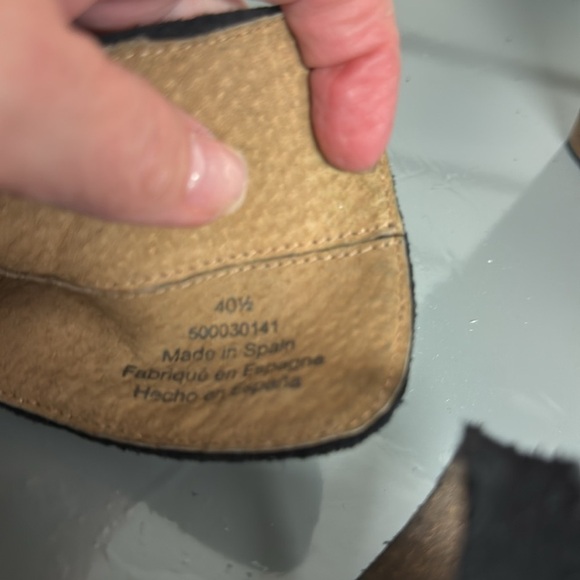 Free People Suede Cedar Clog Black Straps Size 40.5/10.5US - Picture 8 of 10